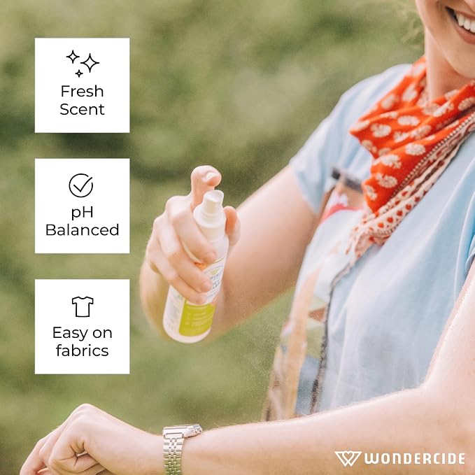 Wondercide - Mosquito, Tick, and Insect Repellent with Natural Essential Oils - Bug Spray and Killer - Safe for Family - Lemongrass 2-Pack of 4 oz Bottle