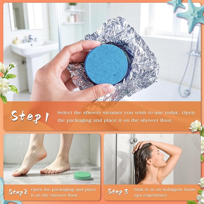 Shower Steamers Aromatherapy Birthday Gifts for Women-12 Pack Mothers Day Gifts,Gifts for Grandma,Wife,Mothers,Stress Relief and Relaxation Gifts for Women and Men