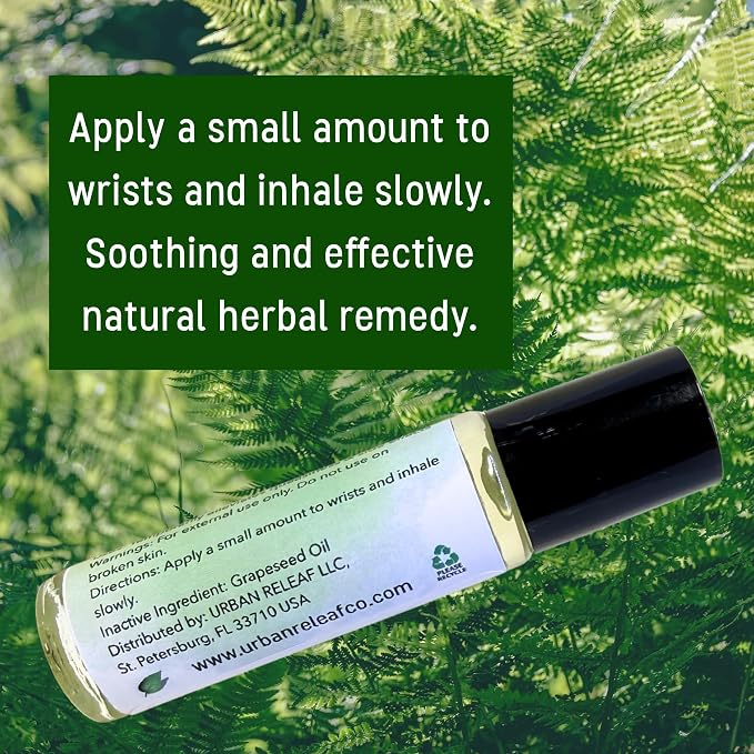 Urban ReLeaf Chemo Relief Nausea Roll-On | Gentle Remedy, Fast Relief, Soothing Aromatherapy, Upset Stomach & Side Effects, Natural Essential Oils