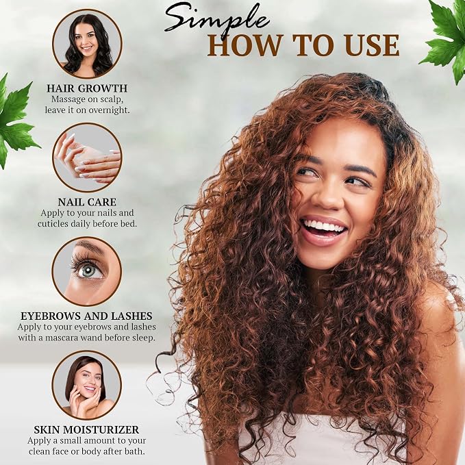 Fiora Naturals Organic Castor Oil in Glass Bottle – 16 Oz Cold Pressed & Hexane-Free – USDA Certified – Skin Moisturizer, Hair Growth Oil For Lashes, Brows, Skin & Scalp – with Pump