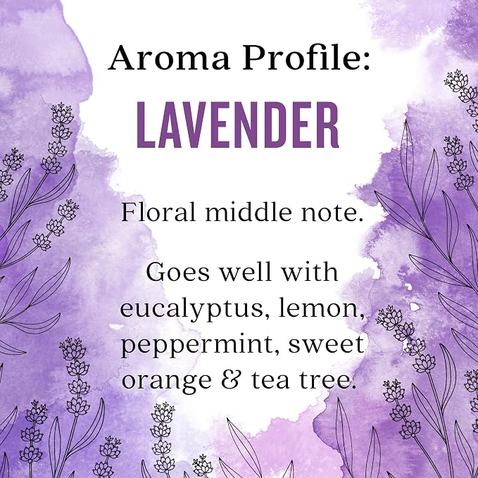 Aura Cacia Body Oil, Relaxing Lavender, 8 Fluid Ounce (Pack of 2)