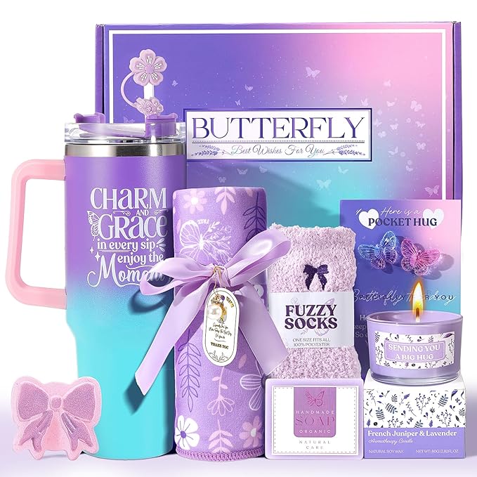 Birthday Gifts for Women, Get Well Gifts for Women Self Care Gift, Get Well Soon Sympathy Gift Baskets for Women Care Package, Thank You Gift for Mom Wife Girlfriend Friends Sisters
