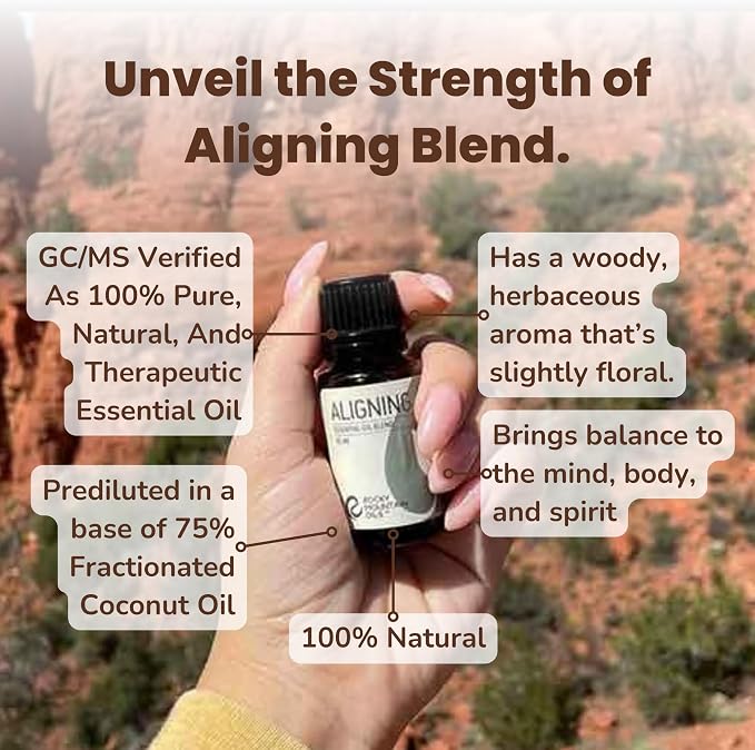 Rocky Mountain Oils Aligning Essential Oil Blend 15 ml - 100% Pure Essential Oils in a Base of Fractionated Coconut Oil