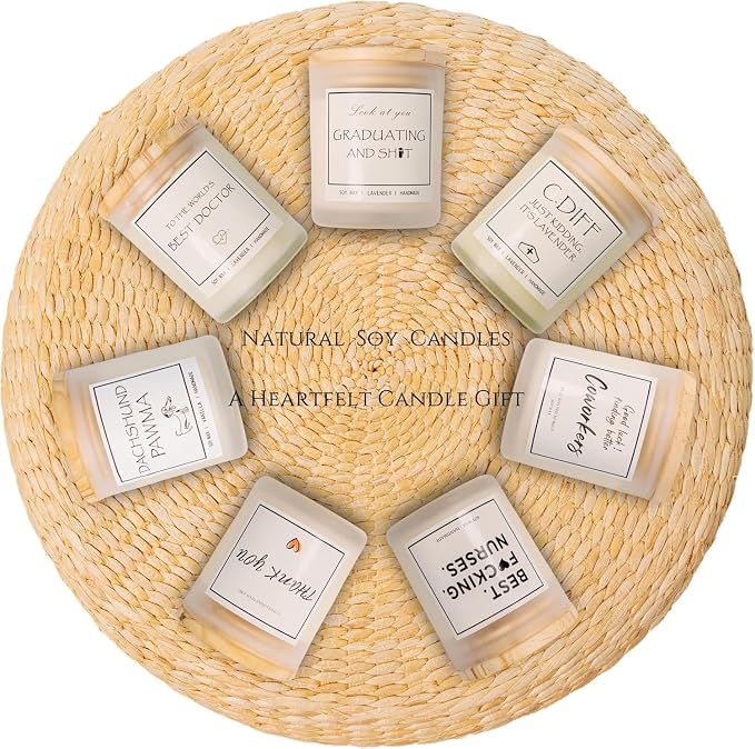 Thank You Gifts, Perfect for Moms, Dads, Friends, Sisters, Coworkers, Nurses, Principal, Mentors, Teacher Appreciation Gifts, Lavender Scented Candle, Natural Soy Wax & Natural Essential Oils