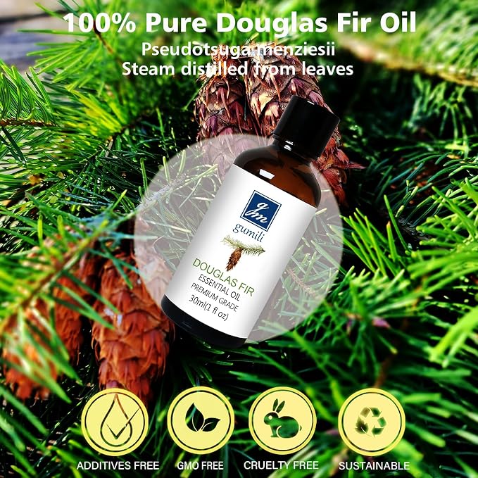 GM Gumili Douglas Fir Essential Oil, Scent Oil for Home Crafts, Household, Holiday - 30ml/1 fl oz