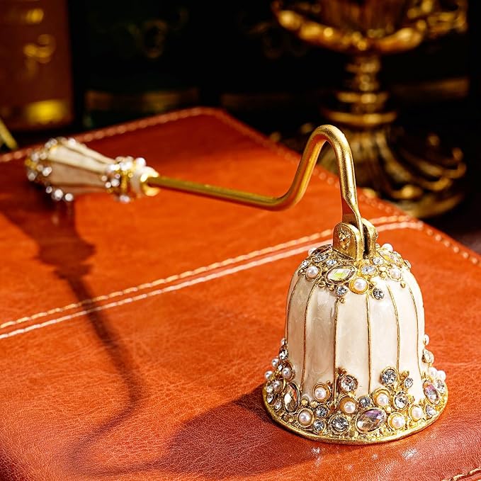 Candle Snuffer, Candle Extinguisher with Long Durable Handle, Vintage Wax Snuffer, Decorative Wick Snuffer, Perfect for Candle Lovers as Gifts