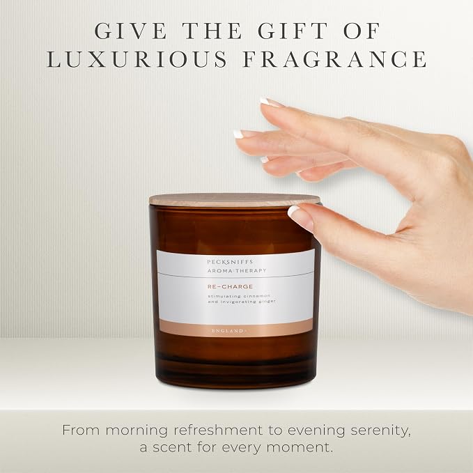 Pecksniff's Amber Re-Charge Candle | 3 Wicks, 550g/19.40oz