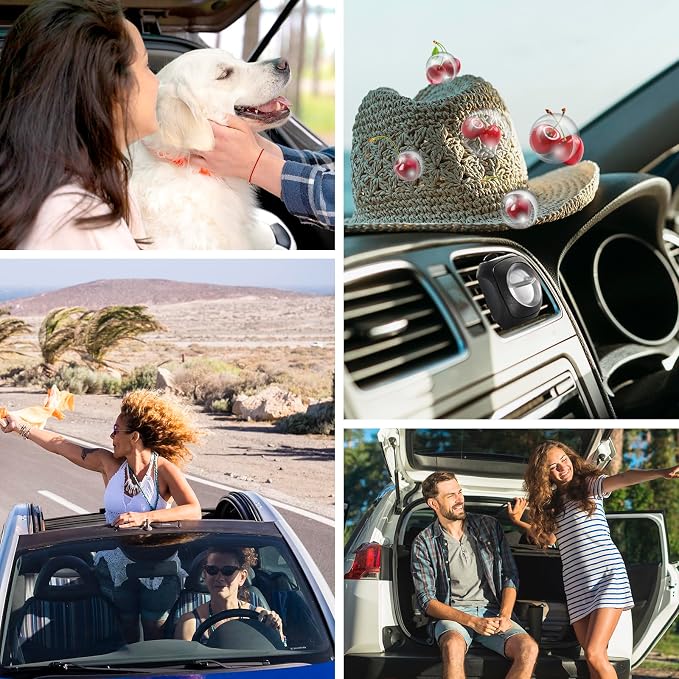 Car Air Fresheners, 6 Pack, Cherry, Car Fresheners Vent Clips, Long Lasting Air Freshener, Car Refresher for Men Women