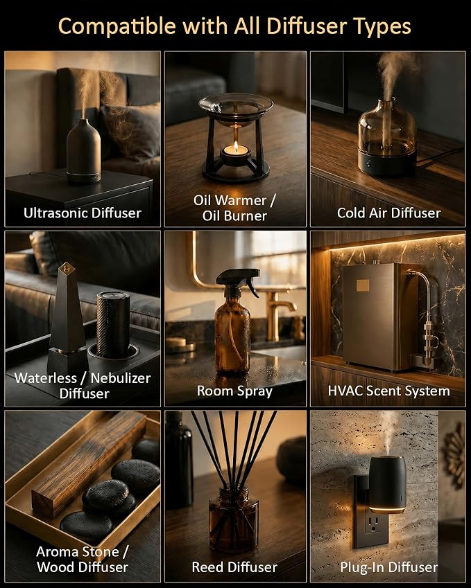 My Way Diffuser Oil Inspired by 1 Hotel Miami – Fragrance & Essential Oil Blend for Waterless & Cold Air Diffusers – Sandalwood, Cedar, Iris – Long-Lasting Aroma – Aromatherapy – 4 Fl Oz Glass Bottle