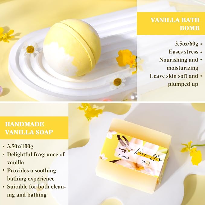 Birthday Gifts for Woman, Relaxing Spa Gift Baskets for Woman, Bath and Body Gift Set, Self Care Gifts Mothers Day Basket for Women Mom Her Friends Sister Wife Girlfriend Coworker Nurse