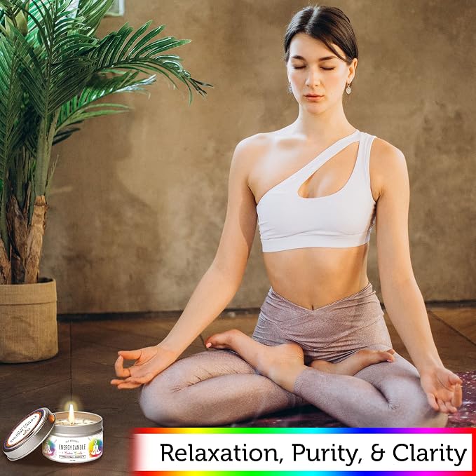 SOUL STICKS Smudge Candle for Cleansing House, Meditation, Chakra Healing, Aromatherapy | 3.5 Ounce Smudge Candle for Spiritual Cleansing (7 Chakras)