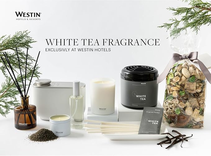 Westin White Tea Candle in a Tin - Hand-Poured, Soy Candle in Tin - Signature White Tea Scent - 4 oz. - Set of 3