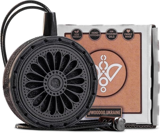 Handmade Wood Car Air Freshener — Best Wheels Design - Unscented Hanging Diffuser — Refillable Essential Oil Diffuser for Car — Add Your Own Fragrance Oils — Car Accessory Gift