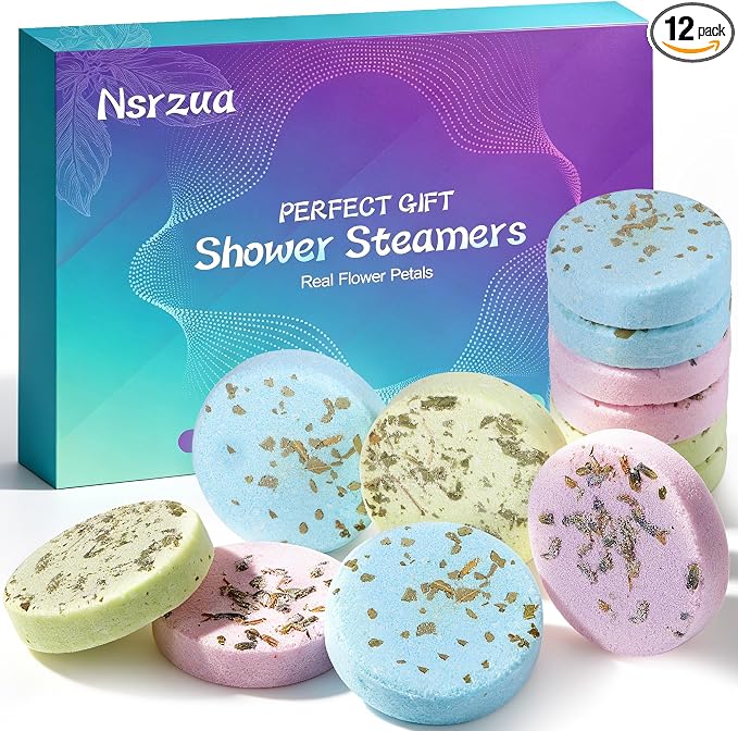 Shower Steamers Aromatherapy Birthday Gifts for Women-12 Pack Mothers Day Gifts,Gifts for Grandma,Wife,Mothers,Stress Relief and Relaxation Gifts for Women and Men