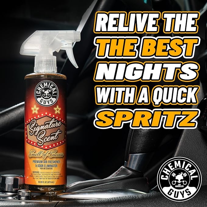 Chemical Guys AIR_302 Black Frost Scent and Signature Scent Combo Pack, Great for Cars, Trucks, SUVs, RVs, Home, Office & More (2-16 Fl Oz Items)