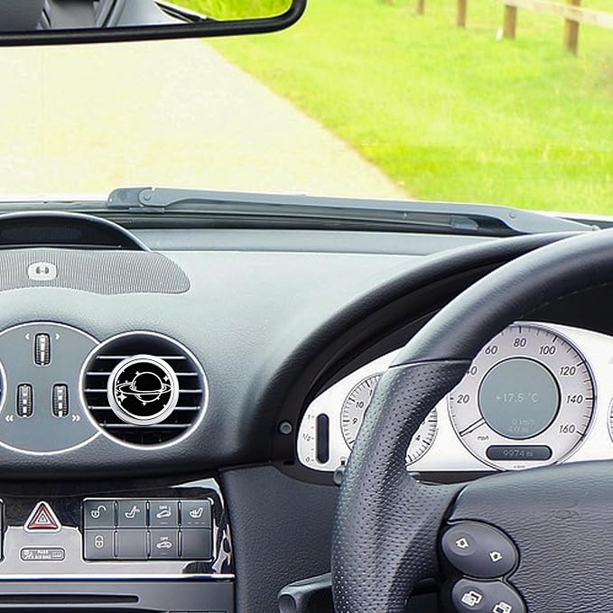 30mm Diffuser Vent Clip Aromatherapy Essential Oil Car Air Freshener Scents (Solar System)