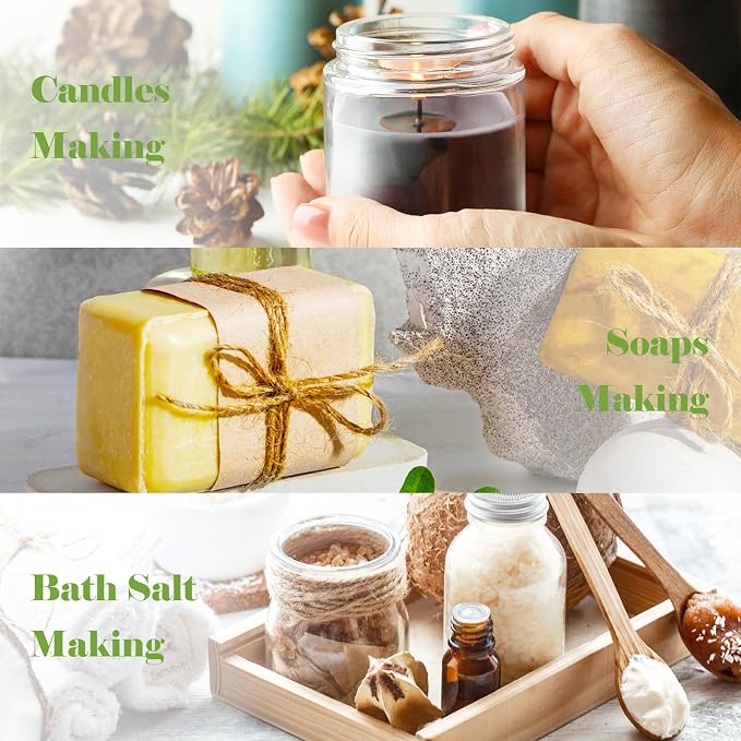 AmaKane Nature Fragrance Oil, Essential Oils for Diffuser, Soap Candle Making Scents, Fresh Cut Grass, Dewy Morning, Rainforest Walk, Sunlit Coast, Mountain Water, Wet Earth, 6x10 ml