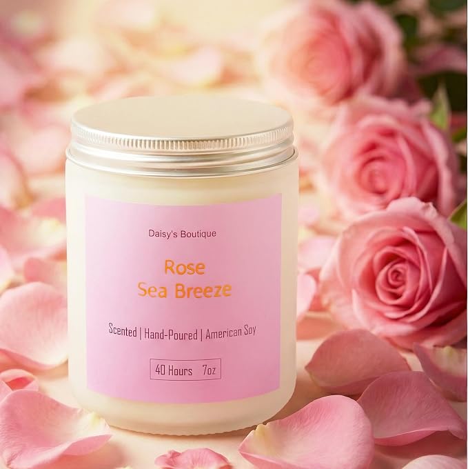 3 Pack Scented Candles for Home Aromatherapy Candle Gift Set Soy Wax Long Lasting Gift Birthday Mother's Thanksgiving Day Present (White Jar (Peach Oolong + Rose + Magnolia)