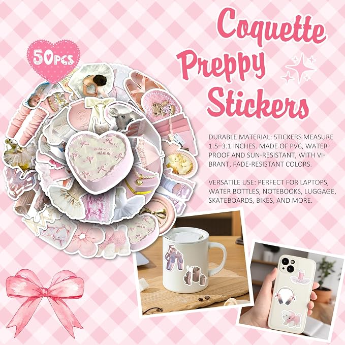 Gifts for Teenage Girls, Teen Girl Gifts Trendy Stuff, Birthday Gifts Preppy Valentines Day Gift for Teen Girls Coquette Cute Set for Girly Tween 12-14 Sweet 16-18 Daughter Sister Niece Friend Pink