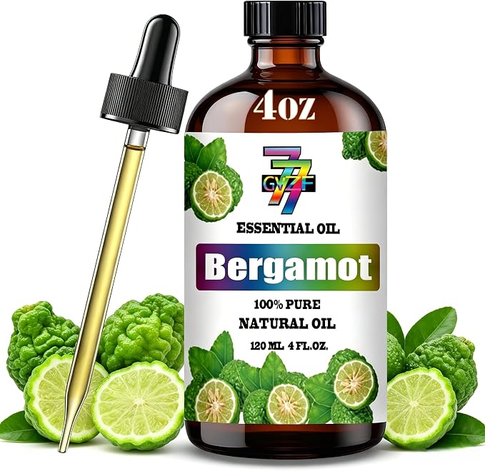 Bergamot Essential Oil, Bergamot Oils, for Diffuser, DIY Candles, Soap, Humidifier, Home, Gift, Essential Oil, GV77ZF Bergamot Fragrance Oil - 4 fl oz (120 ml)