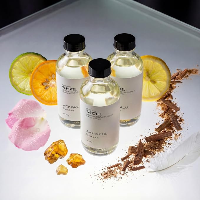 Hotel Diffuser Oil Inspired by W-Hotel Scent - Premium Fragrance Oil for Ultrasonic and Waterless Diffuser - 120 mL, 4 fl oz