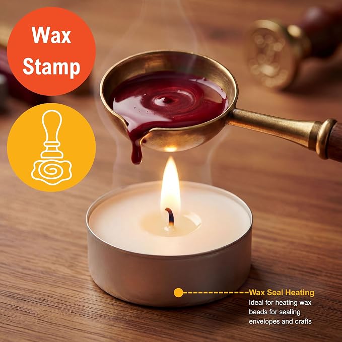 PAMI Unscented Paraffin 1in Tea Lights, Small Round Candles, 2.5 Hours Burn Time, Perfect for Votive Holders (50-Piece Bag White)