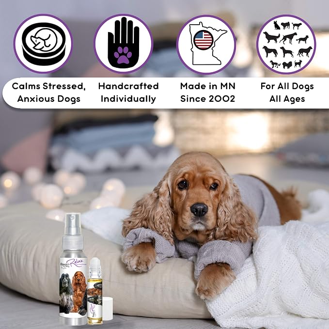 The Blissful Dog English Cocker Relax Dog Aromatherapy Spray for Your Dog's Anxiety