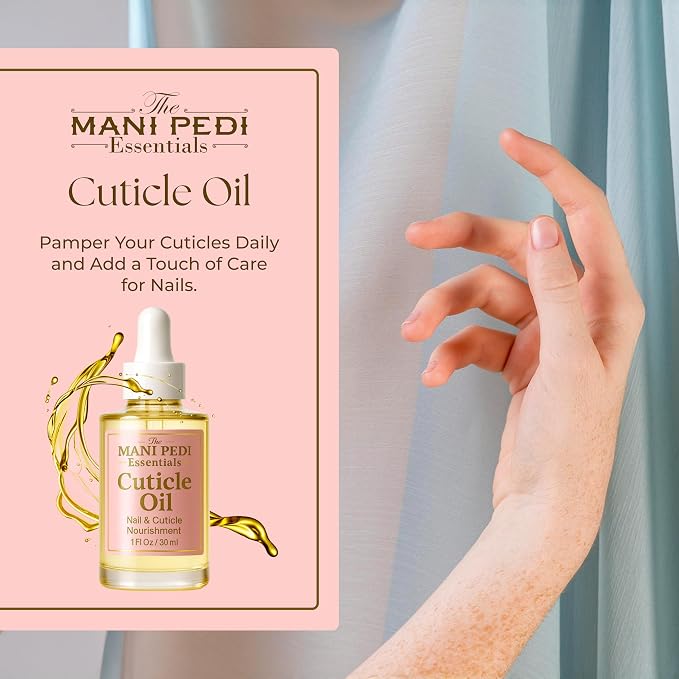 Nourishing Cuticle Oil enriched with Jojoba Oil, Vitamin E & Sweet Almond Oil. Manicurist's Choice for Healthy, Nourished Nails & Cuticles – 1 Fl Oz
