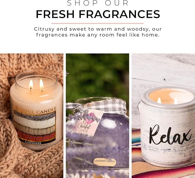 A Cheerful Giver - Lilacs In Bloom Mama Scented Glass Jar Candle (22oz) with Lid & True to Life Fragrance Made in USA