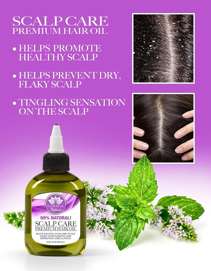 Ethereal Nature 99 Natural Hair Oil Blend Scalp Care 75ml, clear, 2.5 Fl Oz