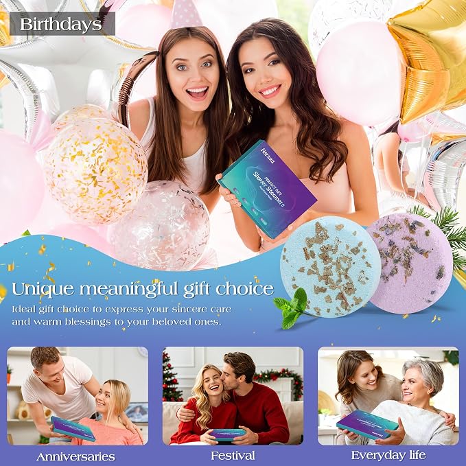 Shower Steamers Aromatherapy Birthday Gifts for Women-12 Pack Mothers Day Gifts,Gifts for Grandma,Wife,Mothers,Stress Relief and Relaxation Gifts for Women and Men