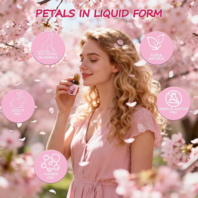 Essential Oil Set, Pure Essential Oils for Diffusers Home, Skin Care, Massage, Aromatherapy, Humidifiers, Fragrance Oil Scents Including Jasmine, Lavender, Rose, Gardenia, Cherry Blossom, Honeysuckle