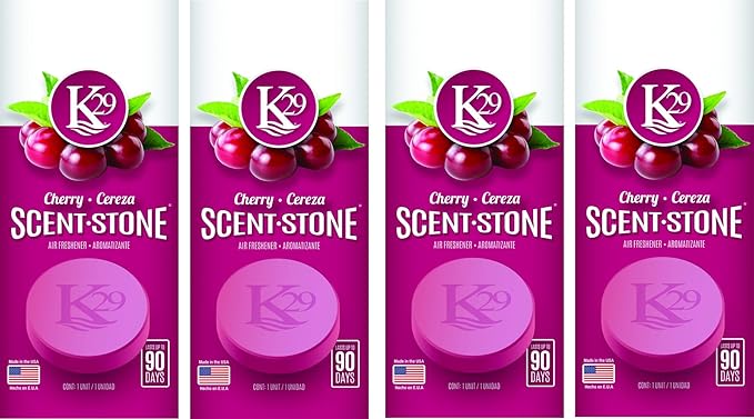 (K16003-4) K29 'Cherry' Stone Air Freshener, (Pack of 4)