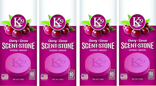 (K16003-4) K29 'Cherry' Stone Air Freshener, (Pack of 4)