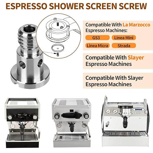 Espresso Machine Group Head Diffuser Screw, Stainless Steel Diffuser Screw Compatible with La Marzocco Slayer Espresso Machines, Replacement for La Marzocco Shower Screen Screw Accessories, 2Pcs