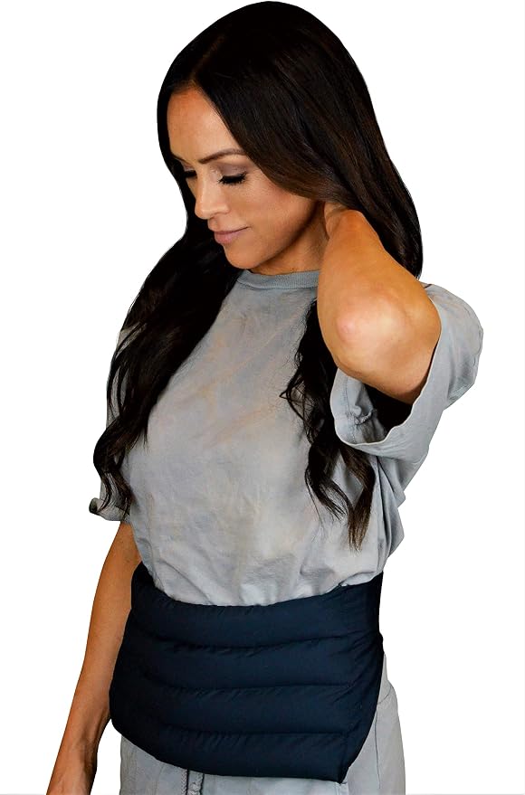 Nature's Approach Aromatherapy Belted Lumbar Wrap | Hot or Cold Therapy with a Soothing Blend of 12 Natural Herbs | Microwave and Freezer Safe