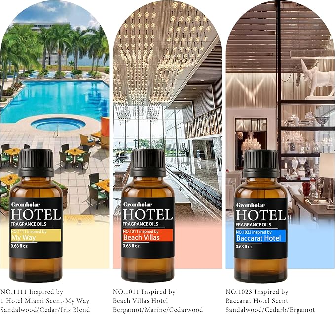 Essential Oils Set-Hotel Collection Diffuser Oil Gift Set,Premium Essential Oil for Diffusers, Home Care, Fragrance, Humidifiers