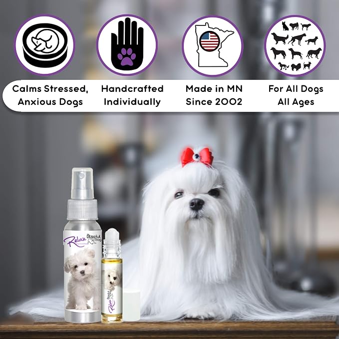 The Blissful Dog Maltese Relax Dog Aromatherapy Spray for Your Dog's Anxiety