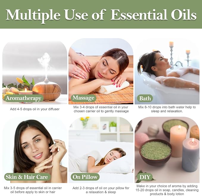 Peppermint Essential Oil, USDA Certified Organic, 100% Pure Undiluted, Aromatherapy Oil for Diffuser, Hair & Skin Care