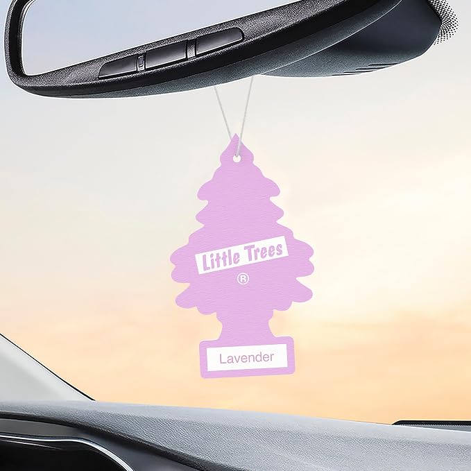 LITTLE TREES Car Air Freshener | Hanging Tree Provides Long Lasting Scent for Auto and Home | 24 Air Fresheners |Lavender