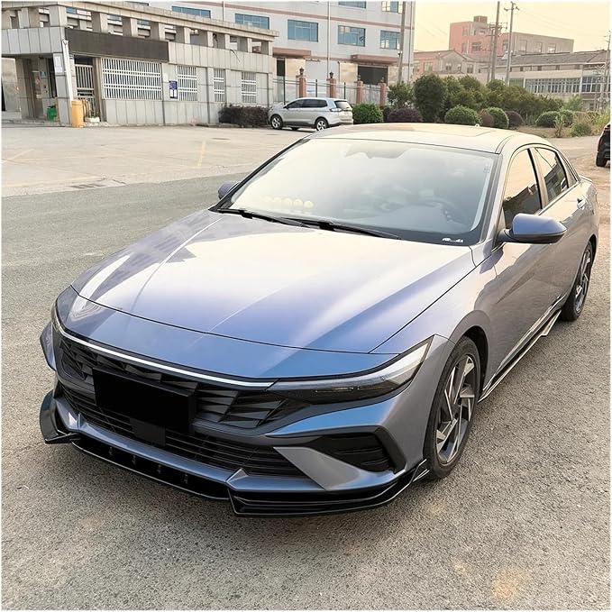 Front Bumper Lip Splitter Diffuser Spoiler Body Kit Modification For Elantra MK7.5 Standard Edition 2023