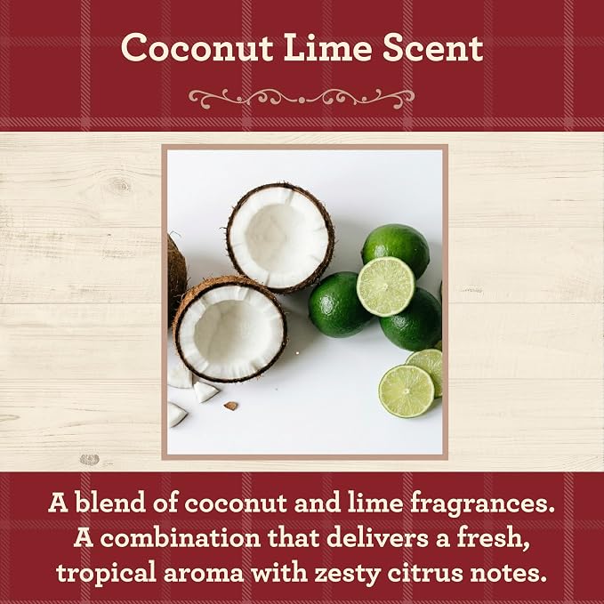 Our Own Candle Company, Coconut Lime Scented Mason Jar Candle, 100 Hour Burn Time,13 Ounces