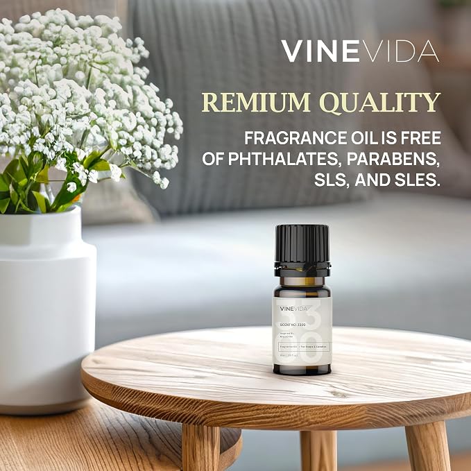 VINEVIDA [Set of 8] Rich Scents for Candle Making, Made in USA Candle Fragrance Oil, Soap Making Essential Oils, Diffuser Oil Scents