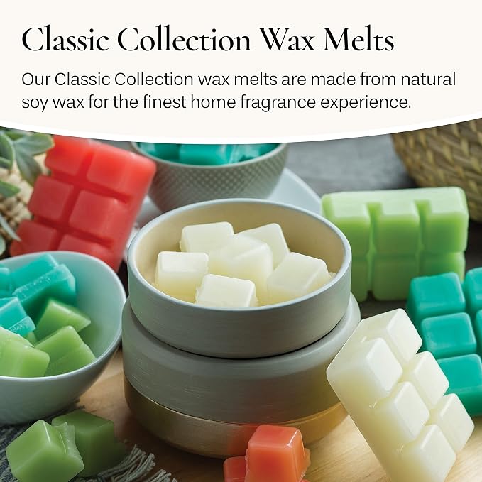 Candle Warmers Etc Classic Wax Melts 2.5oz, Mahogany Teak Fragrance (4-Pack) – Each Pack has x4 2.5 oz Wax Melts and 30 Hours of Fragrance – Perfect for bedrooms, Living Rooms, and bathrooms