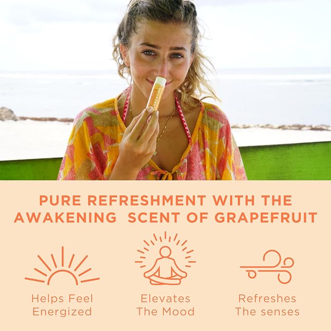 Honestly Margo Aromatherapy Balm Stick (Citrus Grapefruit, Pack of 2) – Organic Orange Essential Oil, Body Balm & Lip Balm | Aromatherapy Stick & Nasal Stick | Natural Citrus Oil, Women Self Care