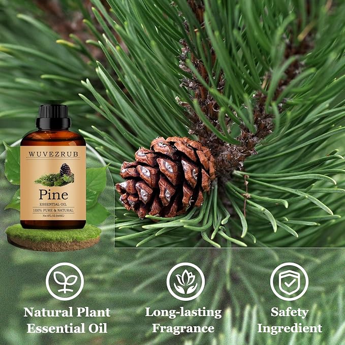 Pine Essential Oils 240ML, Pure Pine Essential Oil for Aromatherapy Diffuser - 8 Fl Oz