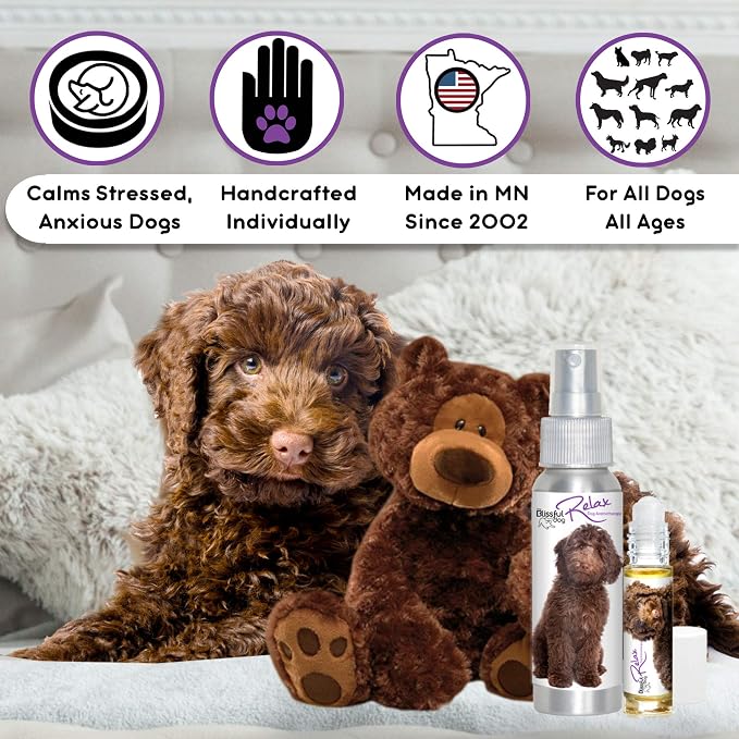 The Blissful Dog Labradoodle Relax Dog Aromatherapy Spray for Your Dog's Anxiety