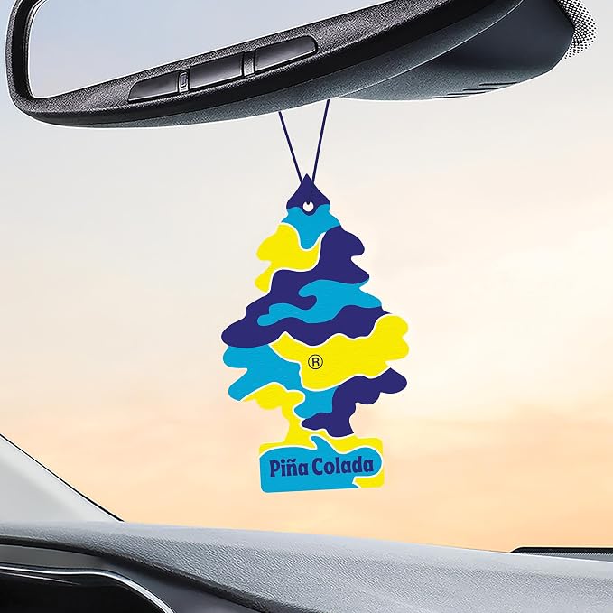 LITTLE TREES Car Air Freshener | Hanging Tree Provides Long Lasting Scent for Auto and Home | 24 Air Fresheners |Piña Colada