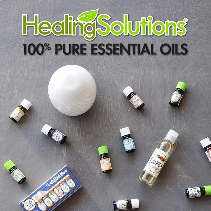 Healing Solutions Cardamom Essential Oil 0.33 oz (10ml) – Organic, Pure, Undiluted Cardamom Oil for Hair Diffuser, Skin & Aromatherapy