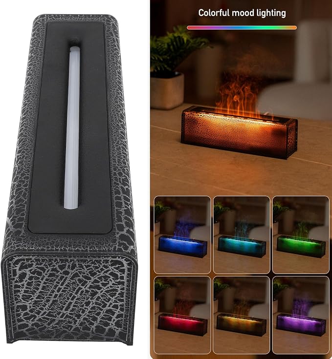 150ml Aromatherapy Machine Essential Oil Diffuser, Cool Mist Humidifier with 1H 3H 5H Timer, RGB Night Light for Bedroom Office Living Room, ABS Plastic Desktop Air (Black)